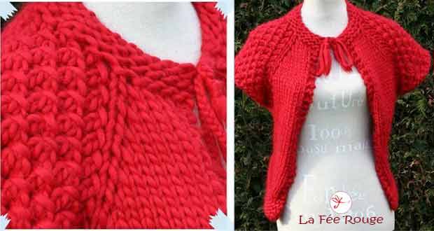 tricoter un gilet en un seul morceau pour femme