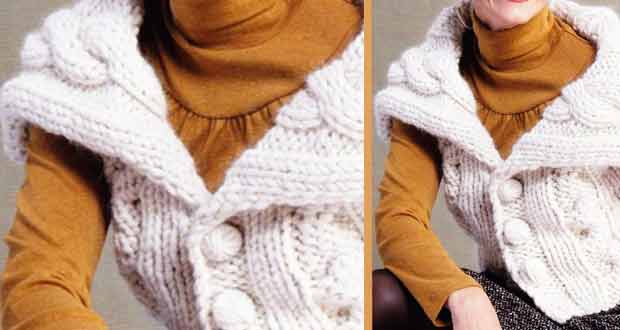 modèle gilet sans manches tricot femme gratuit à télécharger